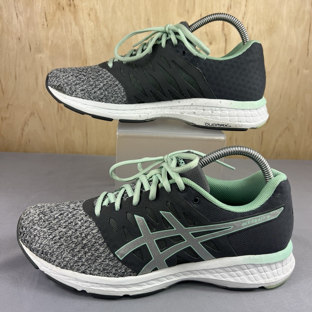 ASICS Gel Exalt 4 Women's Running Sneakers 9 Gray Green Mint T7E5N Cushioned